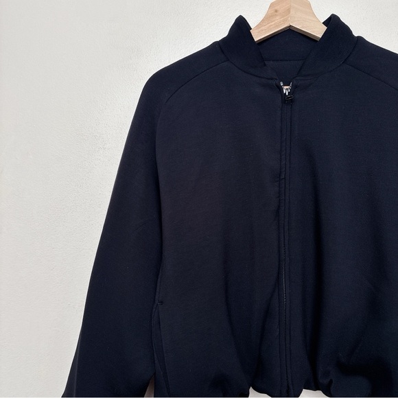 Leze The Label Womens Medium Weighted Harlow Cropped Basic Jacket In Black - Picture 6 of 14